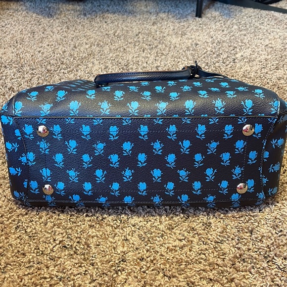 Coach Blue Poppy Handbag - Picture 8 of 9
